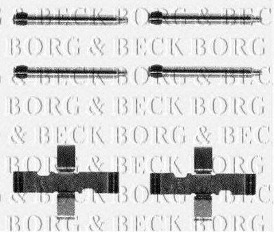 BORG & BECK bbk1033 -  Комплектующие, колодки дискового тормоза